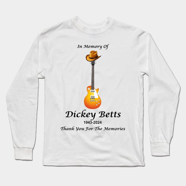 Dickey Betts Long Sleeve T-Shirt by Bouteeqify